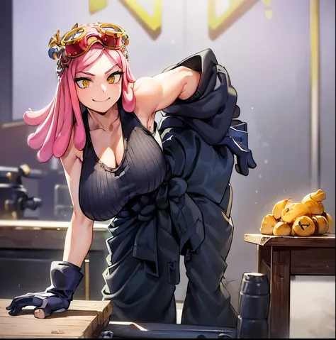 ((1girl)),((alone)), hatsume mei,(masterpiece), (best quality), (ultra detailed), (best illustration), (best shadow), (absurdities), sharp focus, cowboy shot , dynamic posture looking at the viewer, large breasts, narrow waist, wide hips, wide thighs, roun...