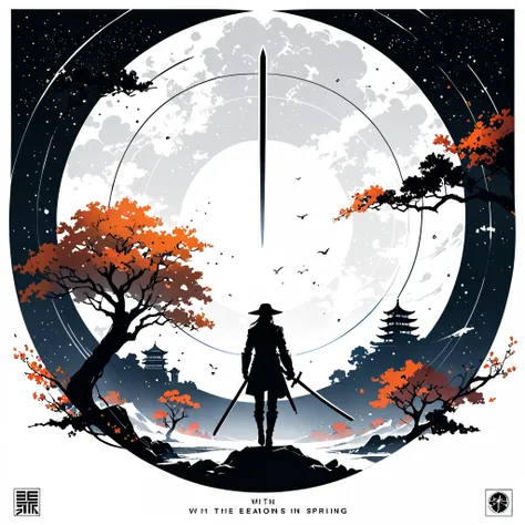 {with the text:"sword and romance":1.6},in style of ashley wood,in style of Giovanni Costa
logo,line art,{minimalist style:1.5},katana ,ring composition,{the focus of the composition is on the outside of the ring:1.4},{in the middle of the ring is a large ...