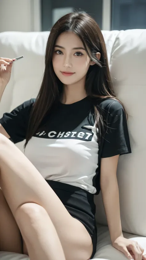 (masterpiece, best quality:1.2, photo ultra realiste, emma, asiatique avec cheveux noir en t shirt(en plein milleu de new york la nuit), cheveux noir, très détailée, haute resolution, photoréalisme, photographie, 8k , visage tres detailled, yeux detaillée,...