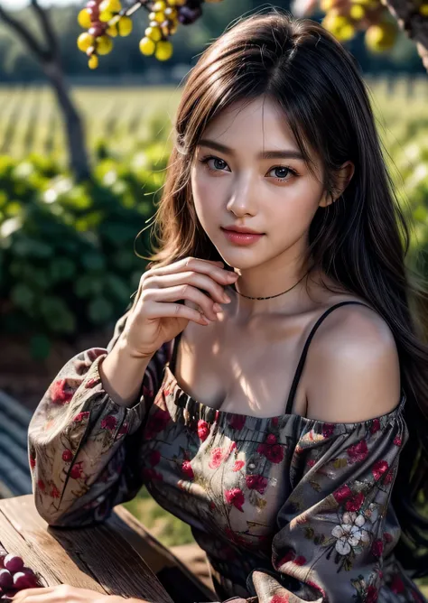 a beautiful Korean young Office girl, (((18 years young girl))), detailed face with beautiful eyes and lips, long black hair, stylish hair, hair pin, romantic Eyes, beautiful eyes, smiley face, happy face, glow face, pretty face, super round young breasts,...