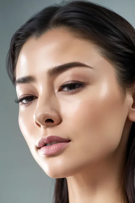 Taylor Hill、High resolution realistic photos,8k,Realistic skin texture,to be born々New People々々々々,1 girl,Tabletop,,Awards - Winning Photos, Very detailed, Close your eyes, Nose and mouth,Face Focus, Extreme close up of face、Woman with open mouth and closed ...