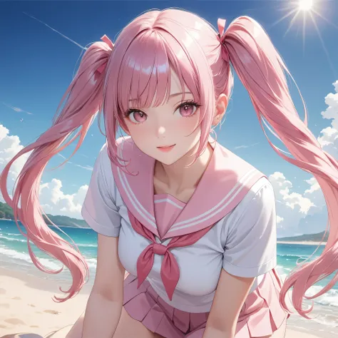 (8K, masutepiece, Best Quality, Official art, beautiful lighting, The best masterpiece in history that exceeds limits, beautiful detailed), (1 Girl, Solo), (sixteen years old), (beautiful detailed face), (shiny white skin), (Beautiful big bust:1.2), (thigh...