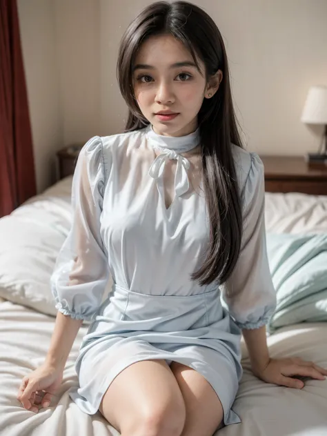 (((CUTE MALAY GIRL))), masterpiece, High quality, UHD 32K, Realistic face, Realistic skin human feeling , A Japanese Lady, 8 years old, ((layered hair with pony)), Very cute and baby-like face, (MATRIX WORLD), ((SADNESS)), (((WHITE))), (((CUTE GIRL))), ((W...