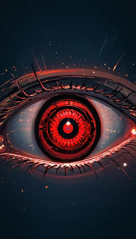 desktop, top quality, 8k, eye, single eye first plane, sharingan, award-winning focus, single, night, neon, red eye, red, eye wi...