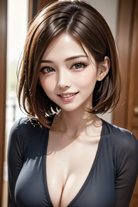 Beautiful lawyer、(alone, 40 years old、Ultra detailed face、Detailed lips、Detailed eyes、double eyelid、Brunette bob hair, color々なcolorのブレザー、White dress shirt、Tight micro mini skirt)、Reading at a desk、at the library、Perfect hands, Perfect Fingers, Perfect brea...