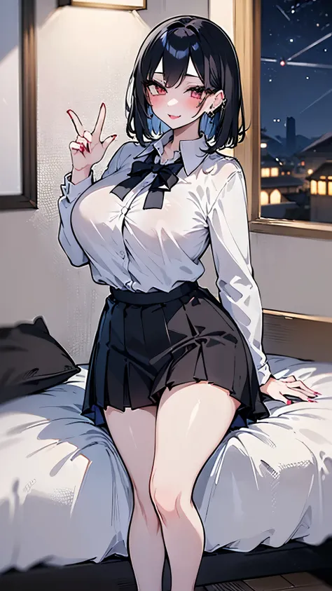 8k 、Film version、Movie anime style、Highest quality, masterpiece, Ultra-high resolution, Rouge (Compensate), Fuller lips, Lips parted, Sexy glossy lipstick, beautiful feet, Tall Woman, skinny, slim_feet, model, masterpiece,Surreal,Huge breasts, Deep valle...