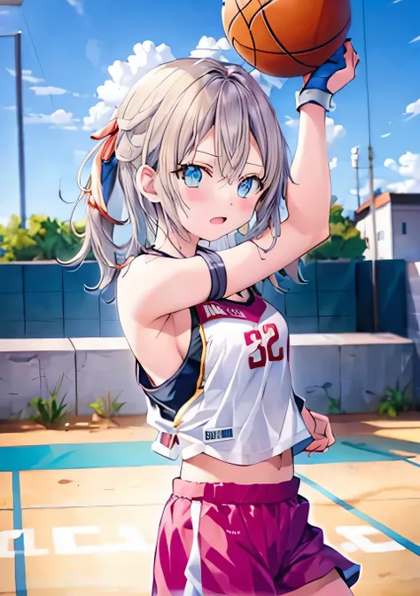 アーリャ　playing basketball 