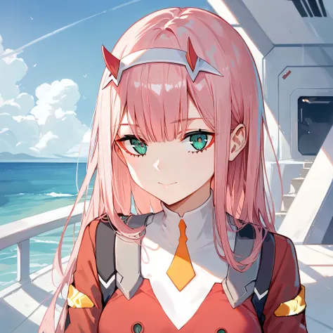 score_9, score_8_up, score_7_up,source_anime, high res image,masterpiece,best quality,girl,cute face,clear skin,zero_two_darling_in_the_franxx,