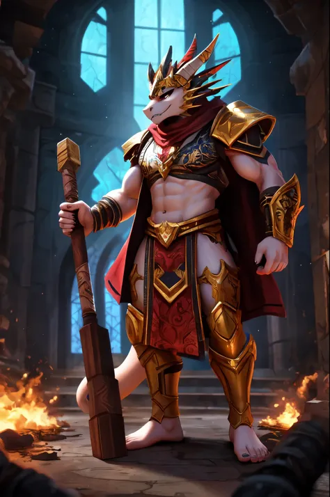 (((Barefoot furry character, full body, cinematic setting, furry male, plantigrade)))

Arose from the ashes
The remains of the time set aside
The warrior of Eden
Bound by honor as two worlds collide

On and on and on
With glory he came, he saw he conquered...