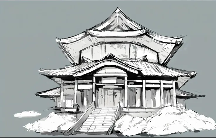 Need to create concept art for MMORPG, centered on a Japanese setting. digital painting