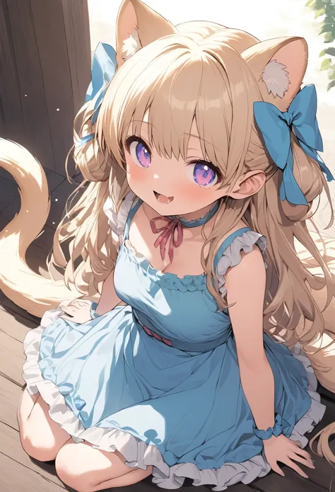 a busty and big-tailed 30 year old loli looks like a 10 year old child