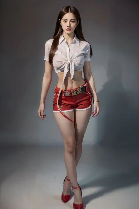 (RAW shooting, Photoreal:1.5, 8k, highest quality, masterpiece, ultra high resolution), perfect dynamic composition:1.2, Highly detailed skin and facial textures:1.2,beautiful and aesthetic:1.2, sexy beauty, perfect style, belief, Strong-willed, revenge, F...