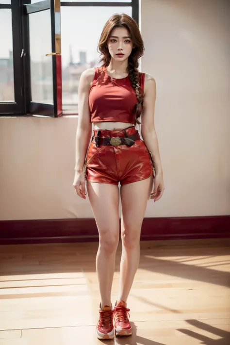 (RAW shooting, Photoreal:1.5, 8k, highest quality, masterpiece, ultra high resolution), perfect dynamic composition:1.2, Highly detailed skin and facial textures:1.2,beautiful and aesthetic:1.2, sexy beauty, perfect style, belief, Strong-willed, revenge, F...