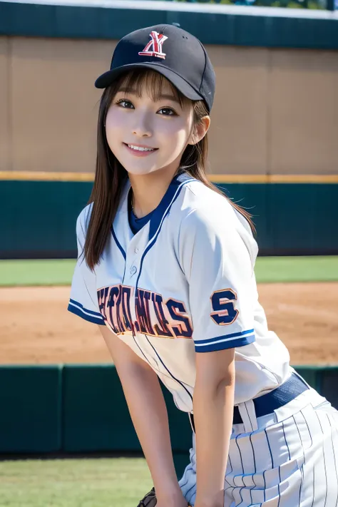 masterpiece、japanese、japanese、full body image、full body image、full body image、1 beautiful girl、high school baseball、put on a hat...