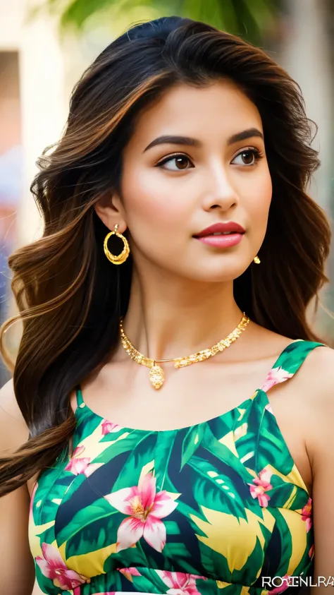 classic indian beauty, face similiar to grace kelly, simple, beautiful female model, thick, long legs, tan, muscular , The long very curly hair, black hair, rosey cheeks, brown eyess, glamorous make-up makeup, pink-lips with gloss, thick eyebrows with long...