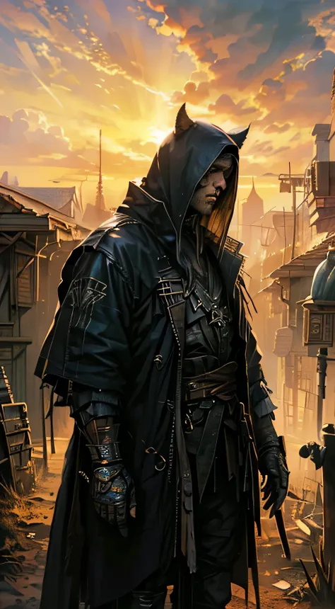 Realistic Digital Painting with Concept Art Elements"," digital painting," "concept art," "realistic," , "detailed environment: , "high detail", "muscular man", "high-res", "ominous aura,", "8k resolution", "oil painting", "graded colors", "darker tone" , ...