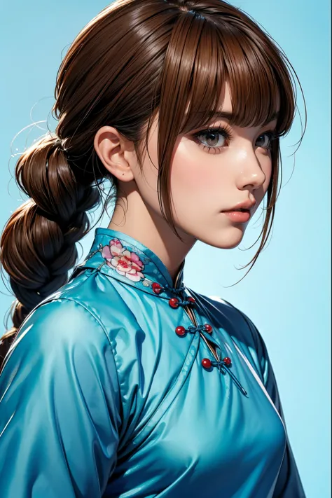 Realistic, masterpiece, Highest quality, Highest Resolution, Anatomically correct, Accurate Anatomy, 7 heads, Height: 165cm, One Japanese woman, A sharp expression with some teeth showing, Profile staring into the distance, Fine and beautiful eyes, Sparkli...