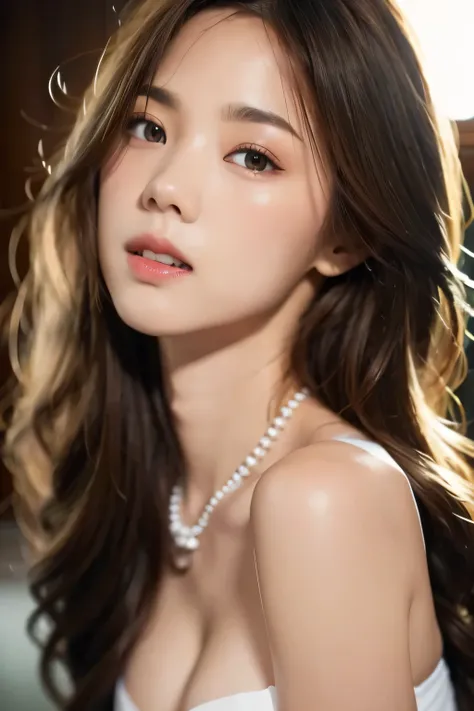 8k, masterpiece, original photo, best quality, Reality, Extremely detailed CG Unity 8K wallpaper, Depth of Field, Movie Lighting, lens flare, Ray Tracing, (Extremely beautiful face, Beautiful lips, beautiful eyes), Intricately detailed face, ((Ultra-delica...