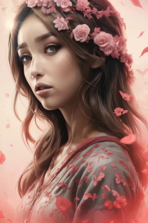 black-red theme, close portrait, cute woman (((alycia jasmin debnam-carey))), detailing, art by alberto séveso