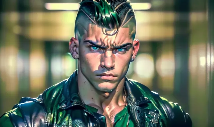 "((highly detailed, detailed eyes, detailed face, clear and realistic facial features, photorealistic, realistic light; cinematic)), (1 man), ((((school hallway background)))), (((gorgeous buff tough masculine jock bully male))), ((18-year-old male)), ((((...