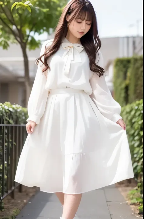 (masterpiece), (最high quality), (very detailedな), (best shadow), (photorealistic:1.4), frilled blouse, skirt, white ankle socks,...