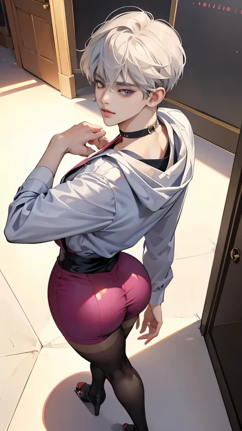 1 male, ((femboy)), guviz-style artwork, made with anime painter studio, anime realismスタイル, realistic anime art style, painted i...