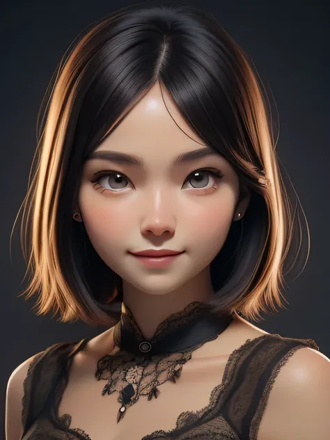 Medium body shot,dynamic lighting, sunny field)), (cute:1.3), black hair, (pale skin:1.1), (soft smiling:1.1), detailed face, detailed gray eyes, detailed skin texture,red dress, on park, sun ray, by ilya kuvshinov, nina masic, sharp focus, natural lightin...