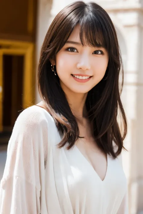 One Girl, (Casual summer clothes:1.2), (Beautiful Japanese idol portrait photos), (Commemorative photo taken in front of the Arc de Triomphe:1.3),
(RAW Photos, Highest quality), (Realistic, photo-Realistic:1.4), masterpiece, 8K Portrait,
Very delicate and ...