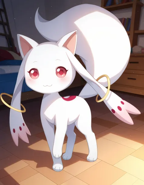 score_9, score_8_up, score_7_up,
 kyubey, light smile, full body,
cozy room,
pikaole, cute, bokeh