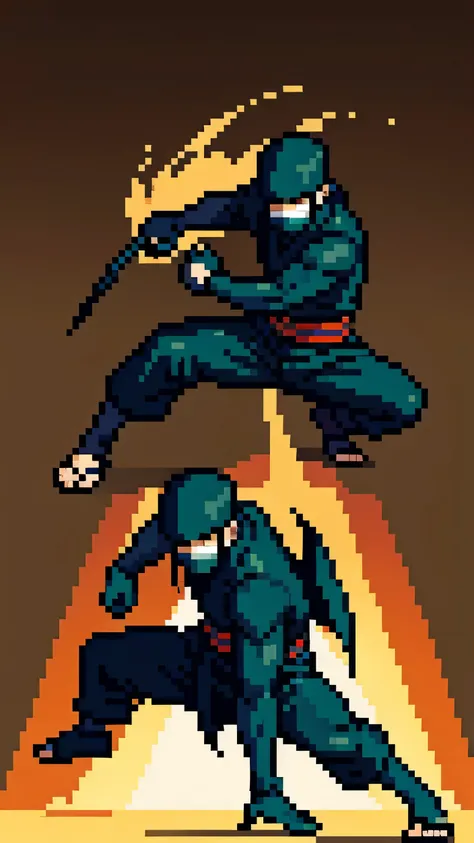 a black ninja fighting against triads in New York City