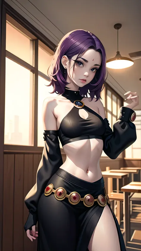 (cowboy shot), (masterpiece, best_quality, detailed, immaculate:1.3), epic, illustration,Anime Style
BREAK
ArtemisYJ,medium hair,purple Hair,makeup
extremely detailed clothing fabric(Black midriff dress),high heels,extremely detailed dress ,small breast,ea...