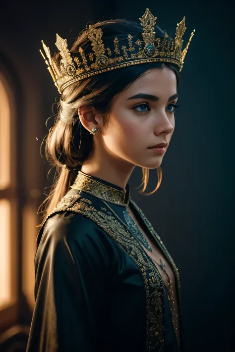 8K, ARTISTIC photogRAphy, melhor qualidade, mAsteRpiece: 1.2), A (potRAit:1.2) Boneca estilo Don Bluth, in a DRagons LaiR, cinema sincero RAW de corpo inteiro, 16mm, coloR gRaded poRtRa 400 film, RemaRkable coloR, ultRa Realistic, sad admospheRe, daRk ligh...