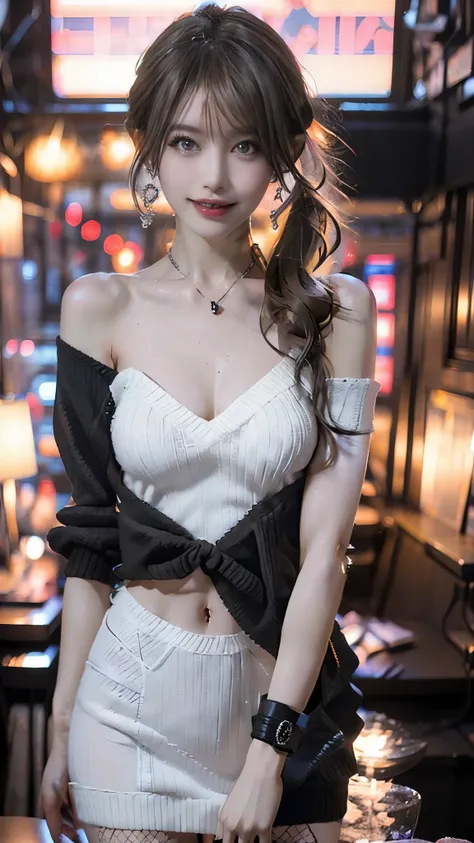 masterpiece, 8k, Realistic, Ultra-realistic, (One girl, alone),
_ The most beautiful, Idol Sculpture, 24-years-old, 170cm, (((Large Breasts, Cleavage))), ((Narrow waist, Round Hips, Toned thighs, Toned arms):1.3), Small face, Diamond Face, ((Small Head, Sm...