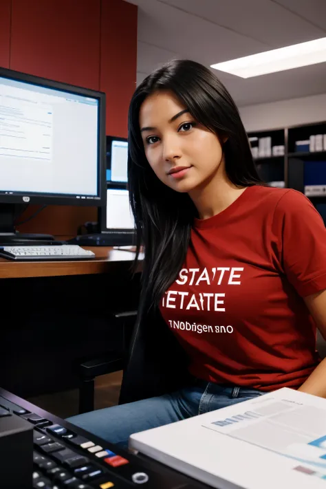 Advertise Erabyte software by a girl