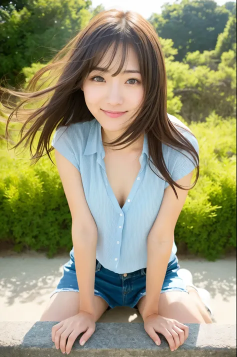 (((One girl,alone))),(Highly realistic photos, High resolution, Detailed face, Beautiful Eyes) Japanese women, 30 years old, Cute Face, Nice body, Medium chest, ,Hairstyle, Healthy Body,Spread your legs、turn over、Depth of written boundary,Narrow eyes,Light...