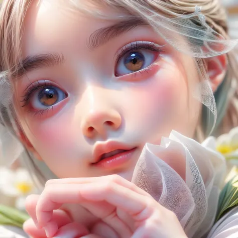 (extremely delicate and beautiful Girl:1.2), complex details, enlarged textures, complex details, finely detailed eyes and detailed face, intricate details, (closed mouth), perfect eyes, Reflective eyes, perfect body, extremely detailed, (Child), extremely...