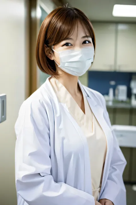 Wearing a surgical mask