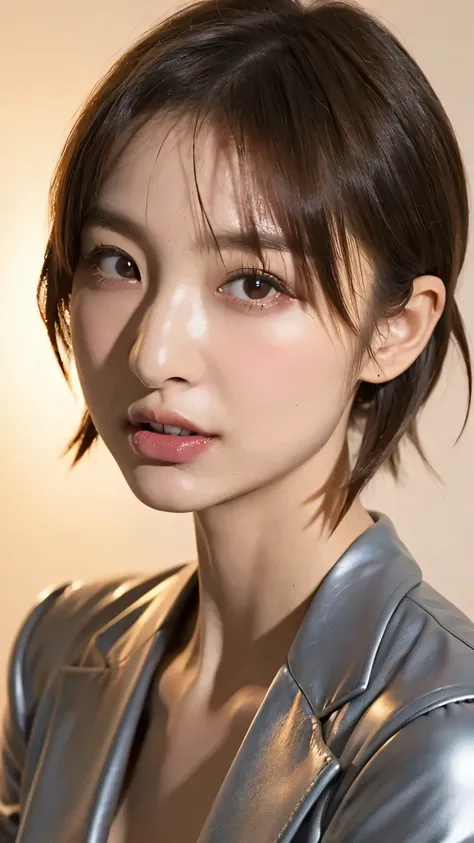 ((Photo from thigh up:1.6))、(Highest quality、Tabletop、8k、Best image quality、Award-winning works)、(One Girl, 14 years old:1.3)、(suitを着ている:1.5)、(Red eyeshadow:1.2)、Perfect Makeup、Long eyelashes、Ultra-high definition sparkling eyes、Ultra HD Hair、Ultra-high re...