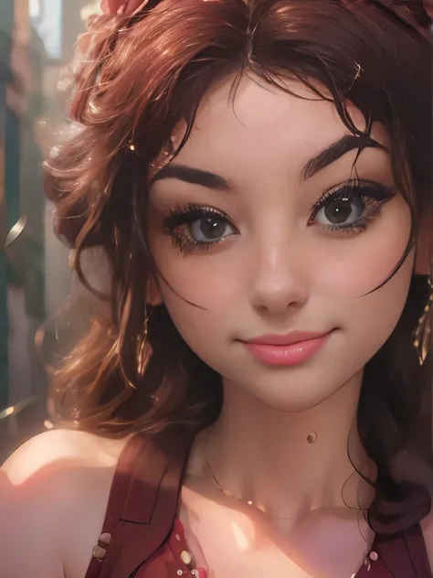 (Ultra Realistic), (Illustration), (High Resolution), (8K), (Very Detailed), (Best Illustration), (Beautiful and Detailed Eyes), (Best Quality), (Ultra Detailed), (Masterpiece), (Wallpaper), (Detailed Face), Facial Pore,Solo,One Girl,, Fine Detail, Detaile...