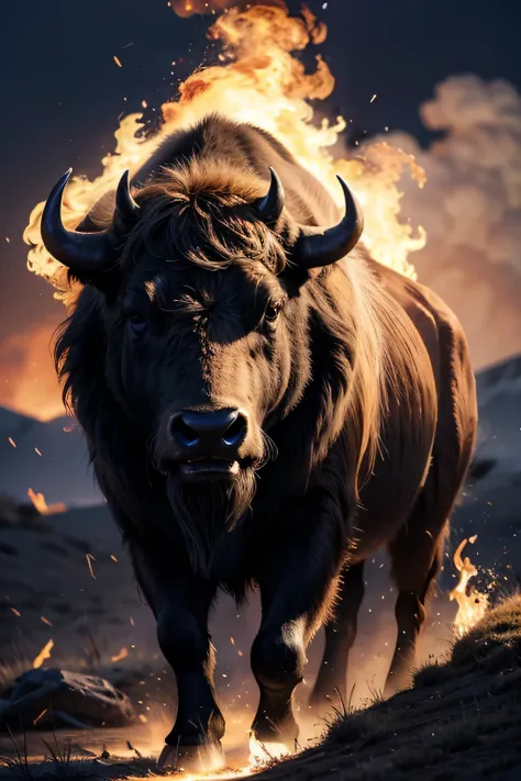 BUFFALO ON FIRE