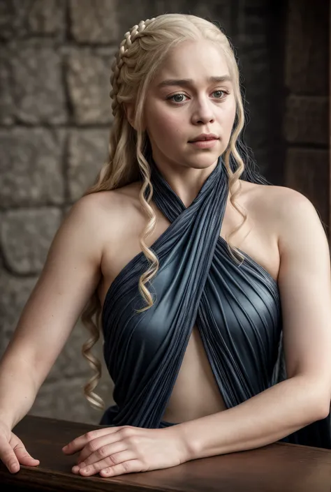 masterpiece, stunning portrait photo of khls woman, sleeveless, erotic costumes, sensual satin dress, game of thrones inspired costumes, 
  