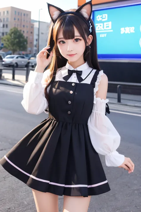 Cat ears idol girl dress
