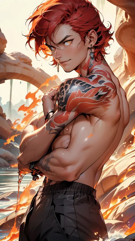 flame man,man:1.5,1 man,thief man,(((1man))),((man with stylish short hair)),

(((1male,man:1.5,handsome man,male,male gender:1.5,male focus))),macho man,

((short red hair,detailed hair,highly detailed hair,red hair,dyed interior hair,colored inner hair))...