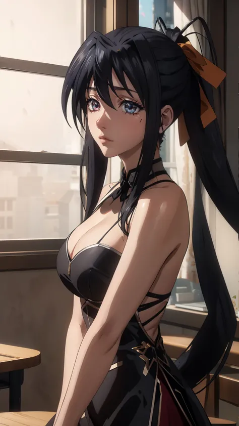 Akeno Himejima,eft_dxd_akeno,16 HD, poni tail,
BREAK (Black dress for a ball dance:1.2)
BREAK indoors, classroom,
BREAK confident yet elegant expression,graceful and alluring pose,amazing attention to folds and drapes in the dress,
BREAK (masterpiece:1.2),...