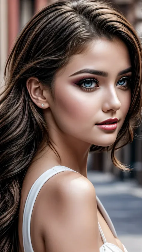 ((ultra high resolution)), ((photorealism 16K realism)), ((Hyper-realistic proportional body, anatomically correct:1.3)), ((ultra-fine digital art)), (intricately detailed beautiful face), (light pale complexion), BREAK, ((small round head)), (high detaile...