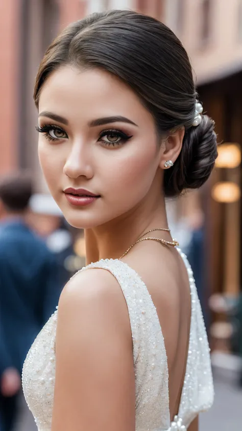 ((ultra high resolution)), ((photorealism 16K realism)), ((Hyper-realistic proportional body, anatomically correct:1.3)), ((ultra-fine digital art)), (intricately detailed beautiful face), (light pale complexion), BREAK, ((small round head)), (high detaile...
