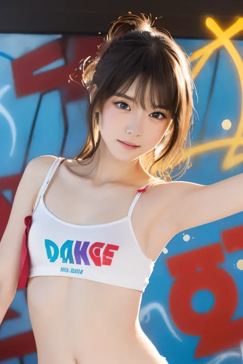 (highest quality:1.4), (very detailed), (very detailed美しい顔), (dance:1.8), (beautiful face and eyes:1.5), 17 years old, evenly ba...