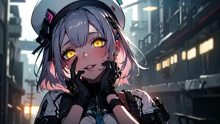 ((best quality)), ((masterpiece)), (detailed:1.4), 3d, an image of a beautiful cyberpunk female, yandere , yandere face , trance...