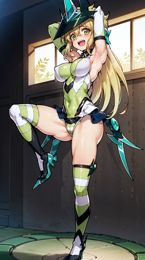 (Extremely detailed CG), (Highest quality),(full body)，(( Spread your legs，Strike a Pose)),1 teen_girl,alone, Akatsuki Kirika，symphogear，Perfect Face,  Glowing Skin, Glowing Skin, Wide Hips,Tight waist,Knee-high boots，Elbow Bag,1 girl, Long Hair, Big Breas...