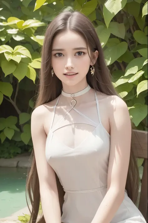 best quality,4k,8k,highres,masterpiece:1.2),ultra-detailed,(realistic,photorealistic,photo-realistic:1.37),a girl in a beautiful garden, long flowing hair, detailed face with beautiful eyes, nose, and lips, elegant dress, graceful posture, natural lighting...